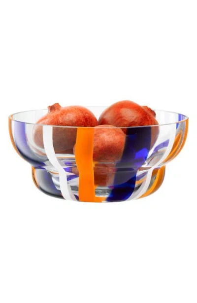 Lsa Folk Glass Bowl In Multi