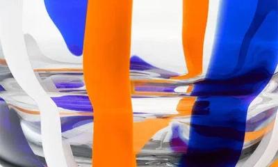 Lsa Folk Glass Bowl In Multi