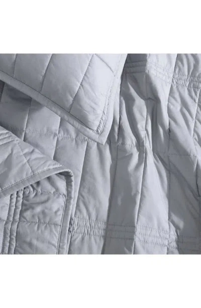 Calvin Klein Washed Percale Quilt & Shams Set In Gray