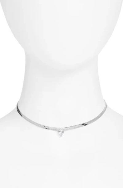 Child Of Wild Arden Cubic Zirconia Choker In Silver