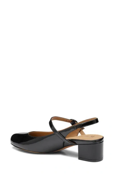 Johnston & Murphy Sienna Mary Jane Slingback Pump In Black