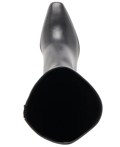 Dolce Vita Womens Emmi Pointed Toe Blade Heel Knee High Tall Dress Boots Regular Wide Calf In Black