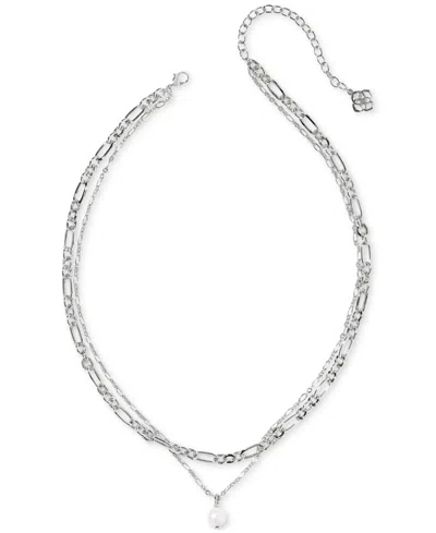 Kendra Scott Ashton Multi Strand Necklace, 16" + 3" Extender In Metallic