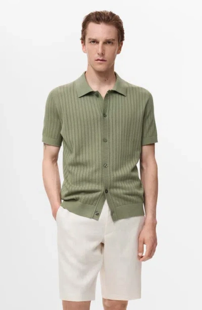 Mango Men's Slim-fit Linen Bermuda Shorts In Gray