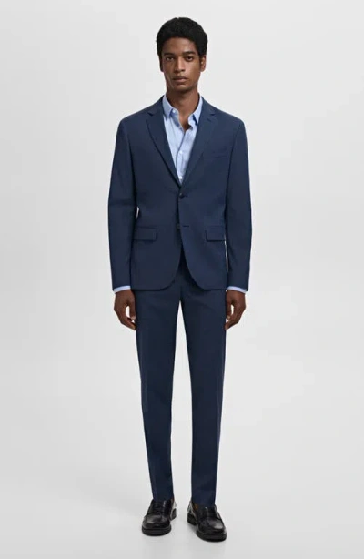 Mango Slim Fit Suit Jacket In Multi