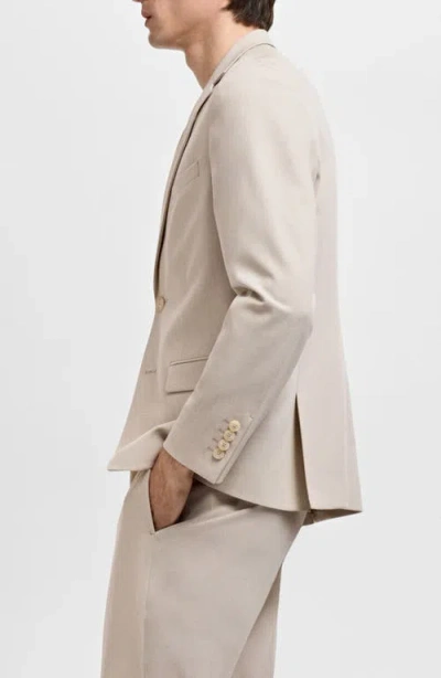 Mango Slim Fit Suit Jacket In Multi