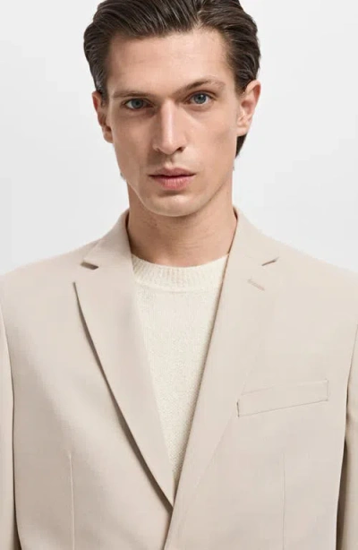 Mango Slim Fit Suit Jacket In Multi