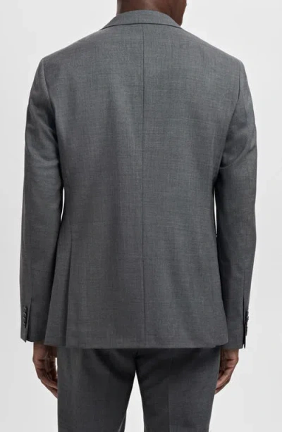 Mango Turin Solid Wool Sport Coat In Gray