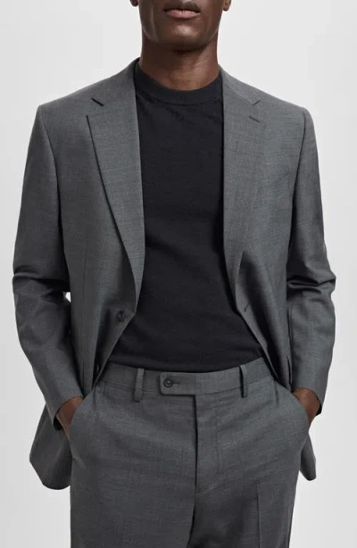 Mango Turin Solid Wool Sport Coat In Gray
