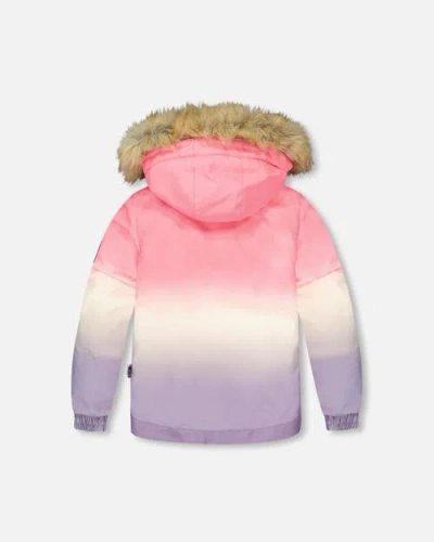 Deux Par Deux Two-piece Play Snowsuit Retro Flower In Multi