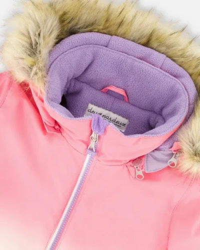 Deux Par Deux Two-piece Play Snowsuit Retro Flower In Multi