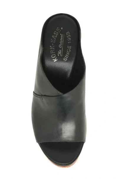 Kork-ease ® Stowe Platform Slide Sandal In Black