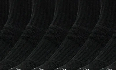 Strideline 8-pack Crew Socks In Black
