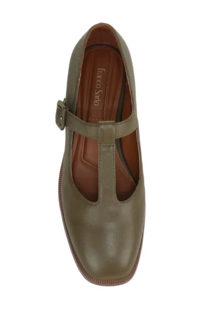 Franco Sarto Women's Kenley Round Toe Mary Jane Flats In Green