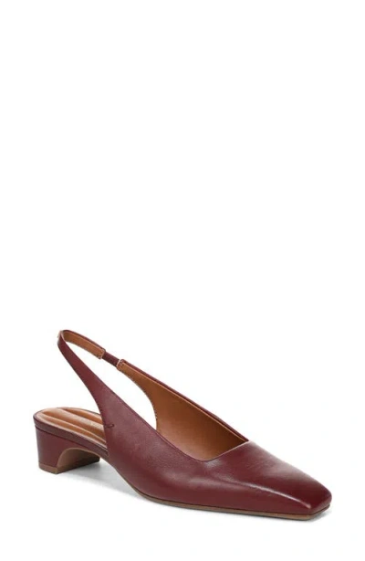 Franco Sarto Women's Lyanna Square Toe Slingback Pumps In Burgundy