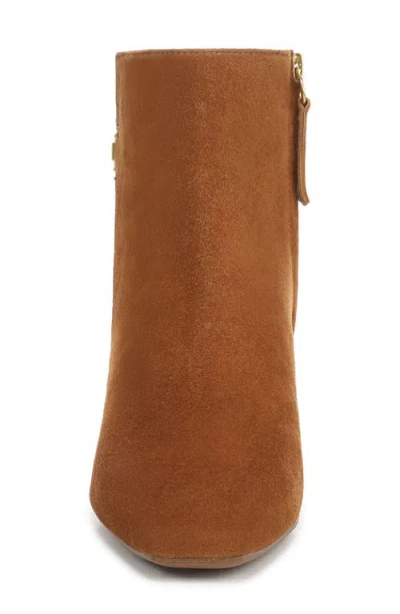 Franco Sarto Women's Luella Square Toe Zip Ankle Boots In Brown