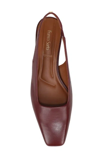 Franco Sarto Women's Lyanna Square Toe Slingback Pumps In Burgundy