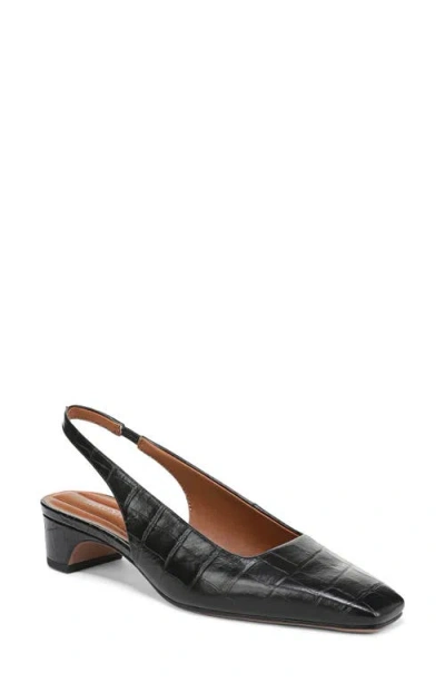 Franco Sarto Women's Lyanna Square Toe Slingback Pumps In Black