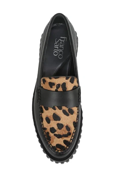 Franco Sarto Women's Flexa Roma Round Toe Lug Sole Loafers In Brown