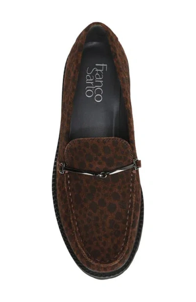 Franco Sarto Women's Senna Round Toe Lug Sole Loafers In Brown