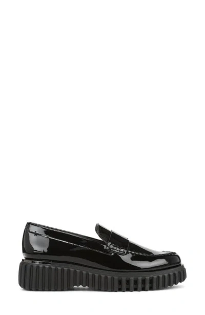 Franco Sarto Women's Flexa Roma Round Toe Lug Sole Loafers In Black