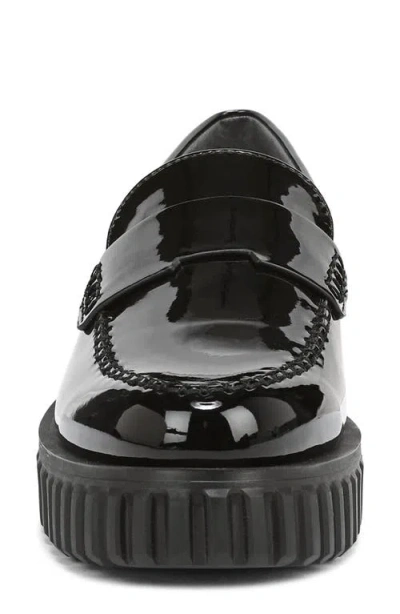 Franco Sarto Women's Flexa Roma Round Toe Lug Sole Loafers In Black