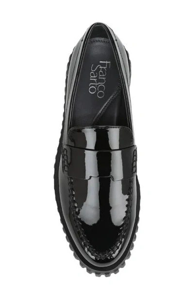 Franco Sarto Women's Flexa Roma Round Toe Lug Sole Loafers In Black