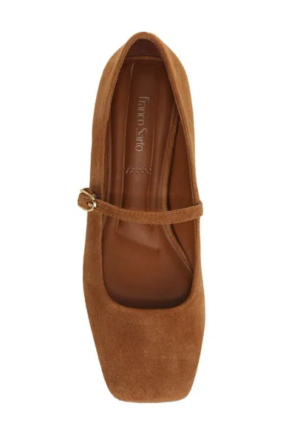 Franco Sarto Women's Tinsley Square Toe Mary Jane Flats In Brown