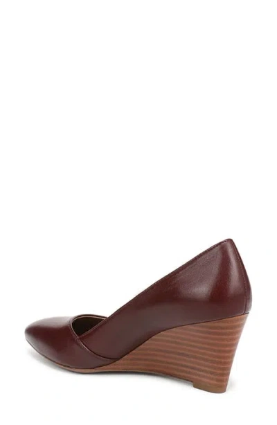 Franco Sarto Frankie Pointed Toe Wedge Pump In Burgundy