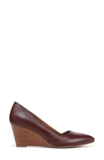 Franco Sarto Frankie Pointed Toe Wedge Pump In Burgundy