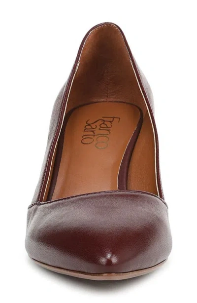 Franco Sarto Frankie Pointed Toe Wedge Pump In Burgundy
