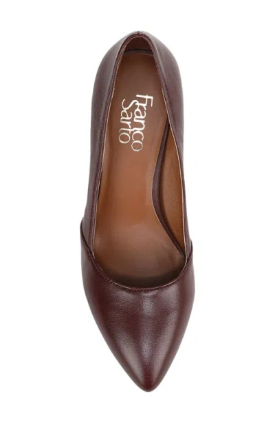Franco Sarto Frankie Pointed Toe Wedge Pump In Burgundy