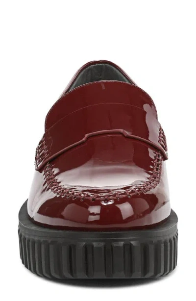 Franco Sarto Women's Flexa Roma Round Toe Lug Sole Loafers In Burgundy