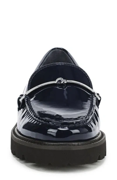 Franco Sarto Women's Senna Round Toe Lug Sole Loafers In Blue