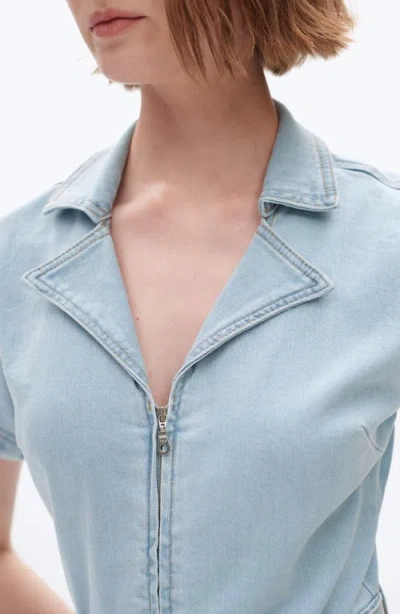 Bayeas Denim Romper In Brown