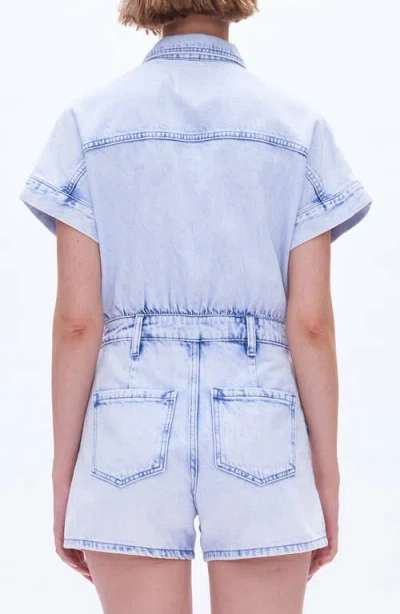 Bayeas Nora Denim Romper In Blue