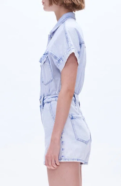 Bayeas Nora Denim Romper In Blue