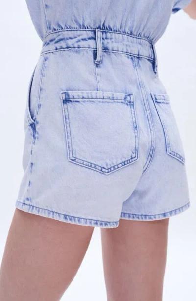 Bayeas Nora Denim Romper In Blue