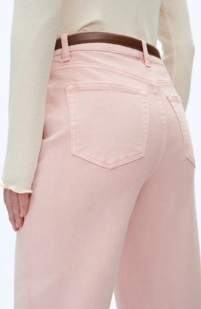 Bayeas Mid Rise Barrel Jeans In Pink