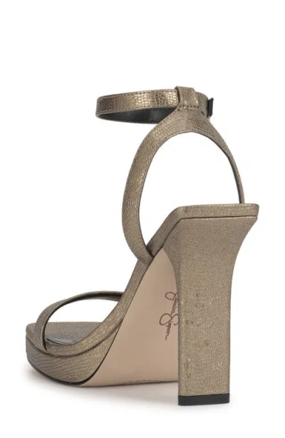 Jessica Simpson Women's Adonia Two-piece Platform Dress Sandals In Gray