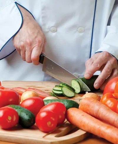 Cat Cora Cutlery-pro 10" Soft-grip Handle Chef Knife In Multi