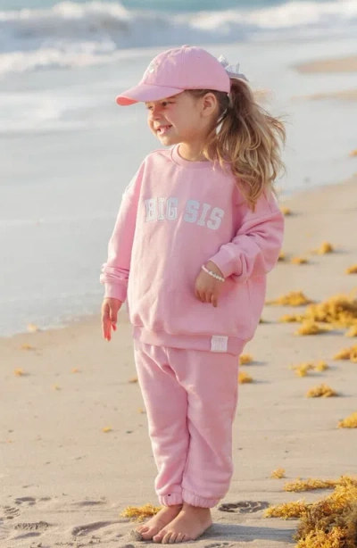 Bits & Bows Big Sis Sweatshirt In Pink