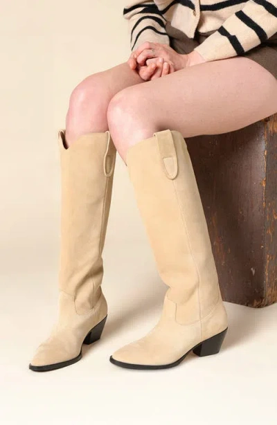 Charlotte Stone Agatha Knee High Western Boot In Brown