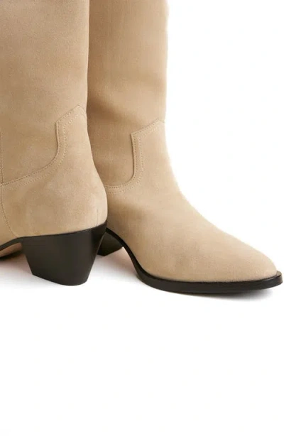 Charlotte Stone Agatha Knee High Western Boot In Brown