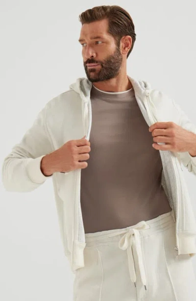 Brunello Cucinelli Double Layer T-shirt Multicolor In Brown