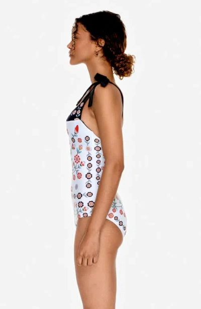 Jessie Zhao New York Ballerina One-piece Swimsuit In Multi
