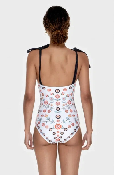 Jessie Zhao New York Ballerina One-piece Swimsuit In Multi