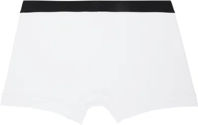 Tom Ford Logo Waistband Boxer Brief In White
