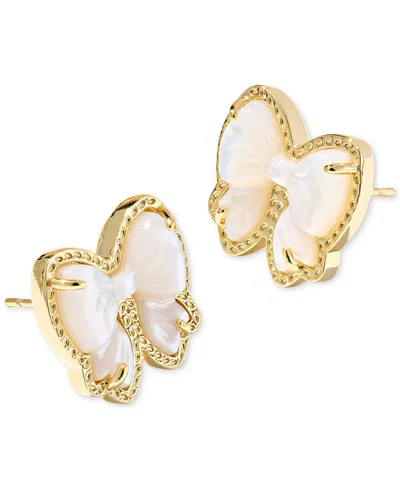 Kendra Scott Haley Bow Stud Earrings In Gold
