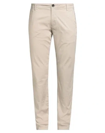 Armani Exchange Man Pants Cream Size 34 Cotton, Polyester, Elastane In Neutral